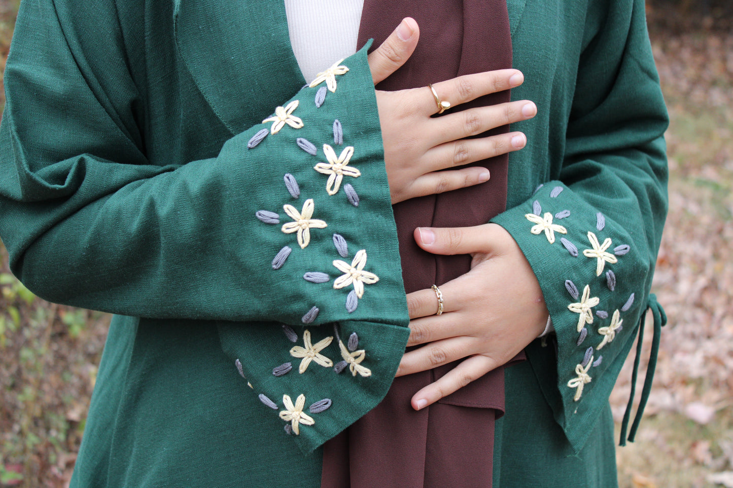 Farida in green