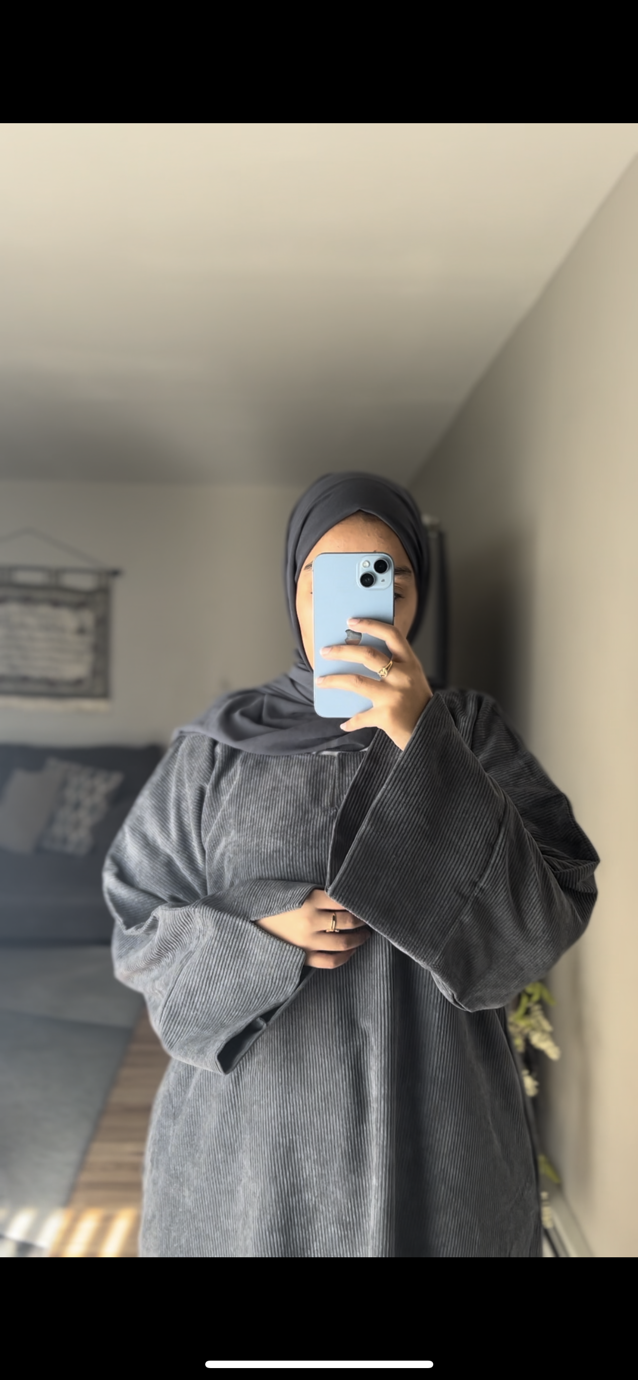 Atiyah gray abaya
